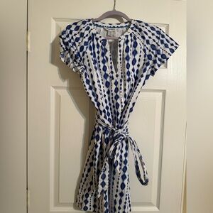 Tommy Bahama Navy and White Mini Dress Only Worn Once